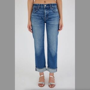 MOUSSY VINTAGE Foxwood Straight Jeans in Blue